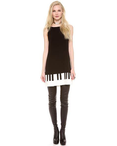 moschino cheap and chic piano dress